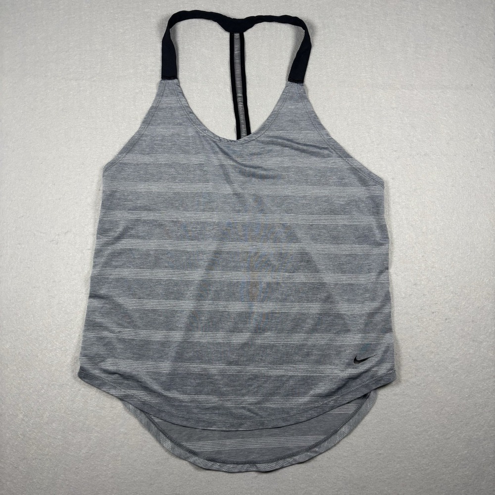 Nike Dri-fit Elastika Elevate Racerback Mesh Workout Tank Womens Sz S 726417-065